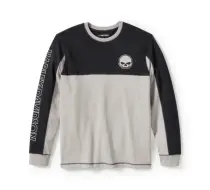Men's Willie G ™ Skull Colorblock Long Sleeve Tee