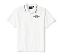 Men's Bar & Shield Solid Pique Polo