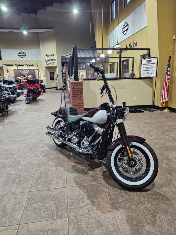 2021 Harley-Davidson Softail Slim Midnight Crimson & Stone Washed White Pearl - Photo 4