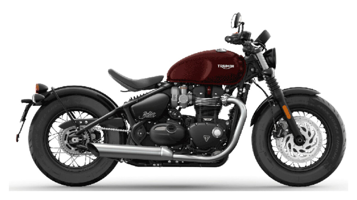 2022 Triumph Bonneville Bobber Cordovan Red