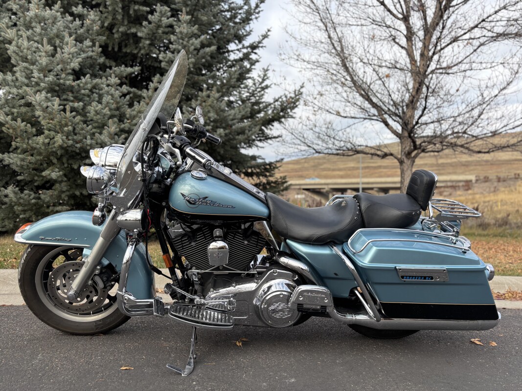 2007 Harley-Davidson Road King Suede Blue Pearl - Photo 4