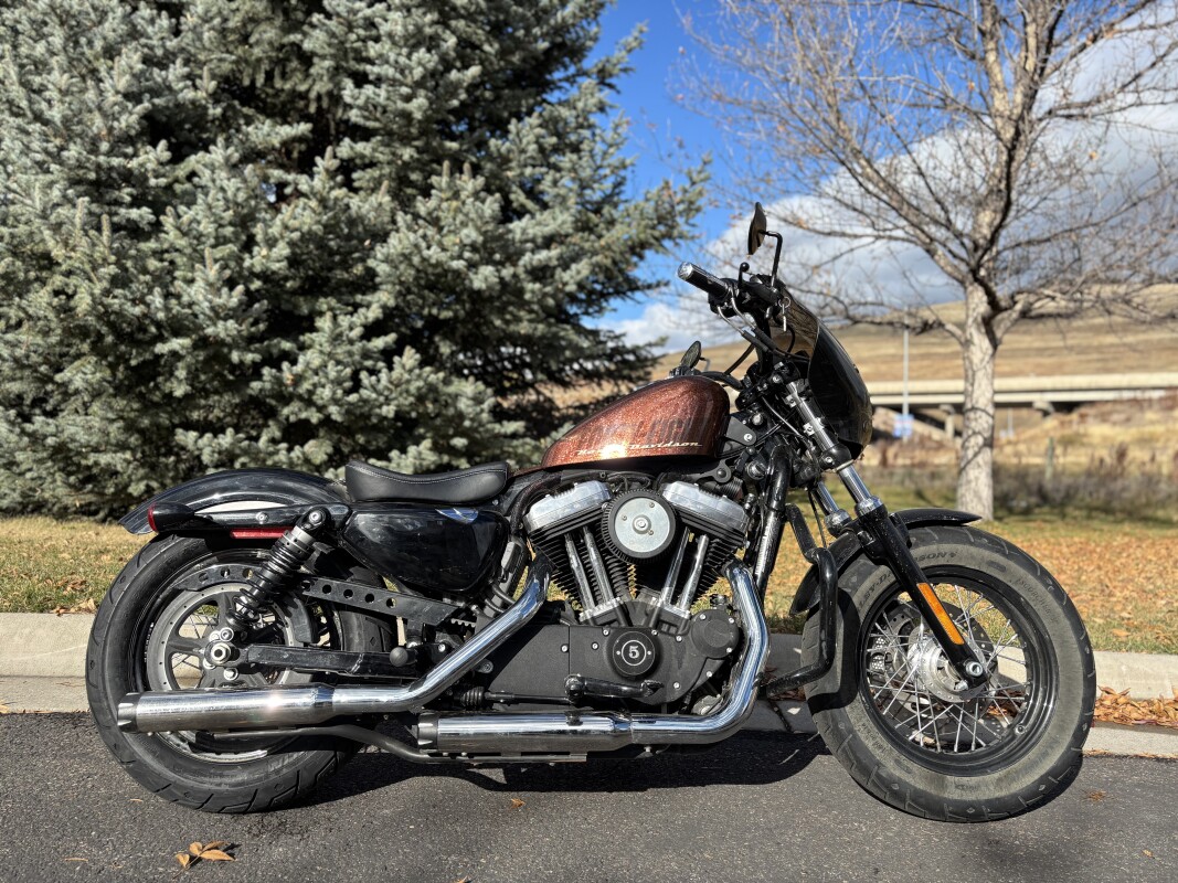 2014 Harley-Davidson Forty-Eight Hard Candy Volcanic Orange Flake