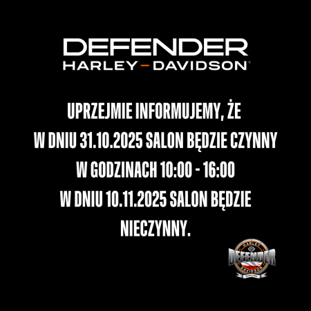 GODZINY OTWARCIA SALONU W PAŹDZIERNIKU I LISTOPADZIE