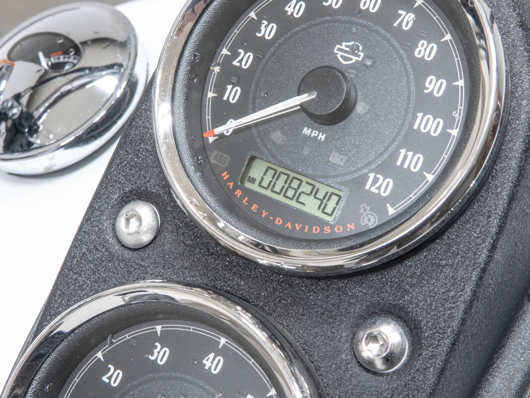 2015 Harley-Davidson FXDL Dyna Low Rider in White Hot and Blue Hot Pearl with 8,240 Miles - Photo 2
