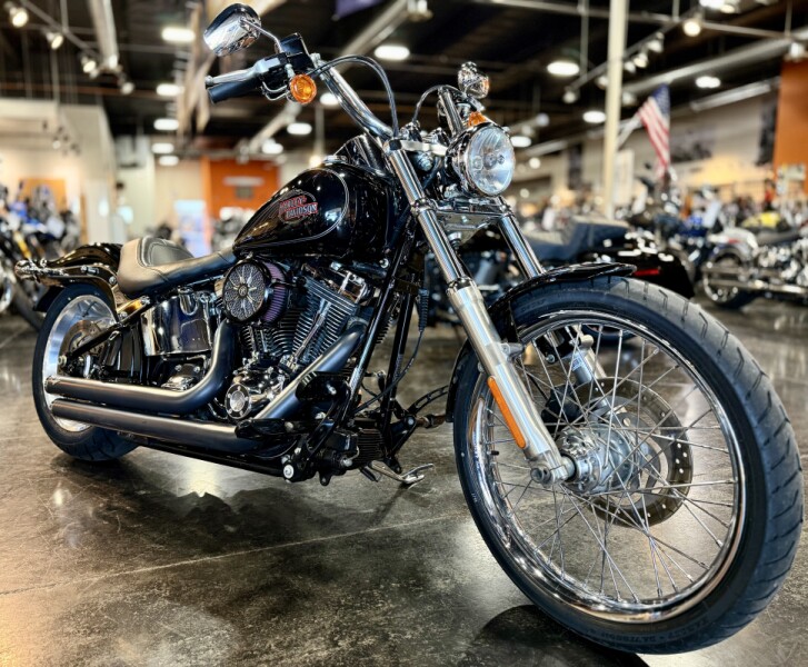 2009 Harley-Davidson® Softail® Custom Vivid Black (Chrome Finish w/ Laced Wheels)