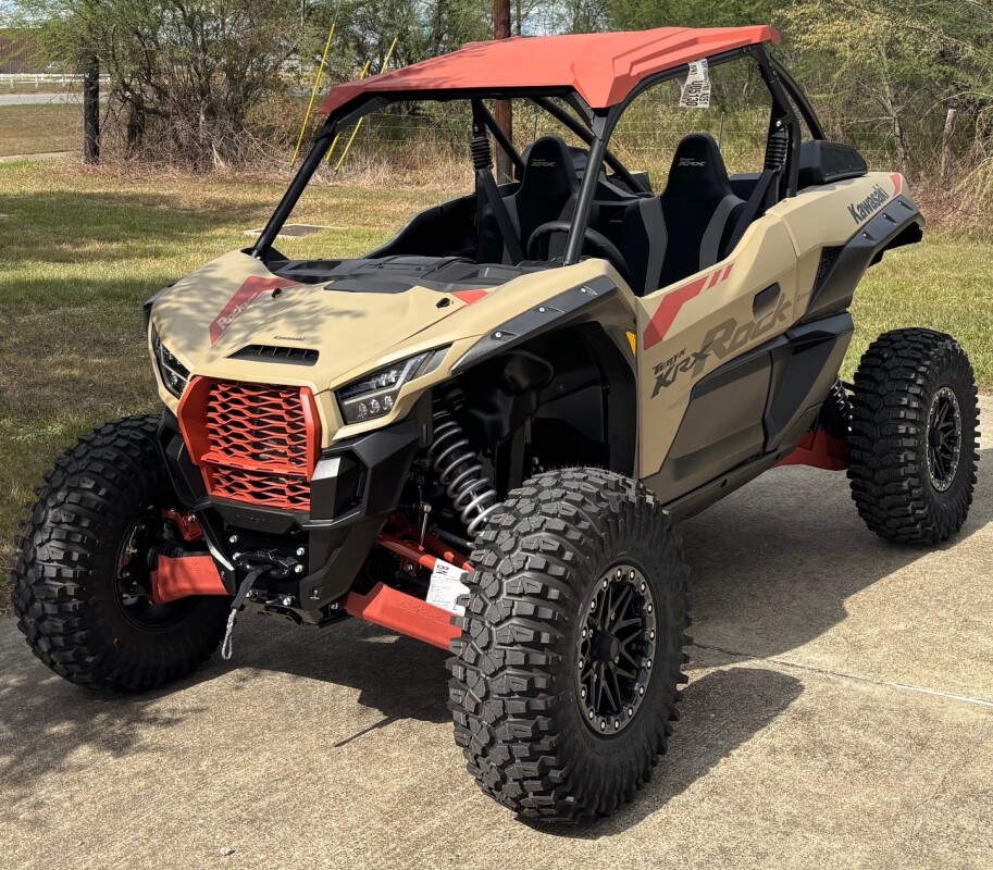 2026 Kawasaki Teryx KRX 1000 Rock Edition Matte Dark Beige / Brownish Orange - Photo 2