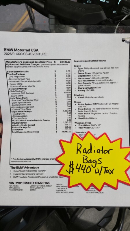 2026 BMW Motorrad R 1300 GS Adventure | $2,500 Cash Rebate, photo 2
