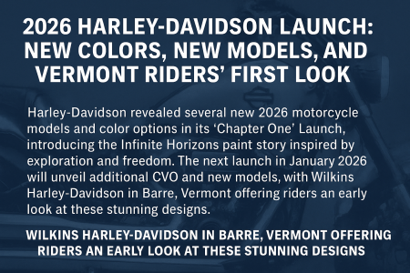 2026 Harley-Davidson Launch: New Colors, New Models