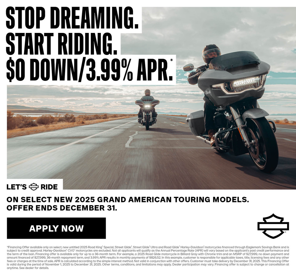 Get 3.99% APR and $0 Down* on Select New 2025 Grand American