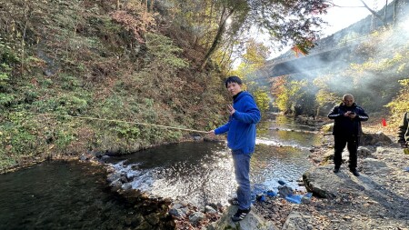 秋の奥多摩BBQ釣りツーリング！ご参加ありがとうございました！