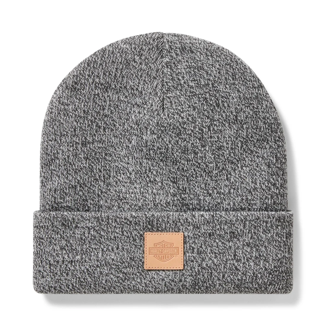 【Women’ｓ】フォーエバーハーレー レザーパッチビーニー （チャコールグレーヘザー（B65））