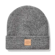 【Women’ｓ】フォーエバーハーレー レザーパッチビーニー （チャコールグレーヘザー（B65））
