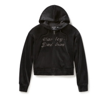 Women's Velour Zip Hoodie