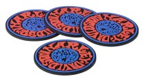 1970s Psychedelic Coaster Set