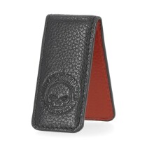 Skull Leather Money Clip