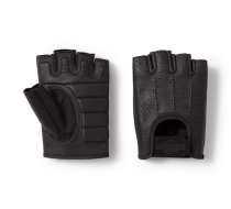 Men's H-D® Perforated Fingerless Leather Riding Gloves