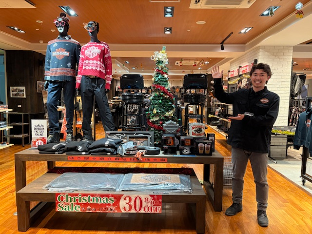 クリスマスセールのご案内＆新スタッフご紹介！ | Harley-Davidson® 湘南