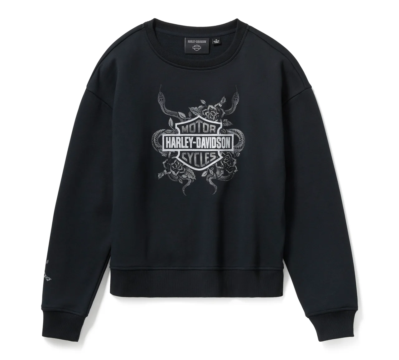Ženska majica  Serpent Rose Bling Fleece