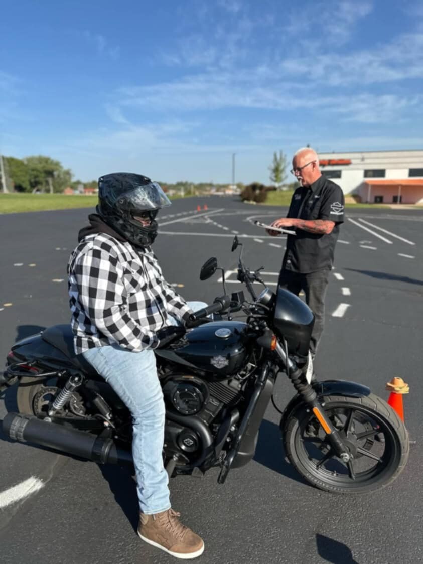 Riding Academy students on Street 500s riding during class