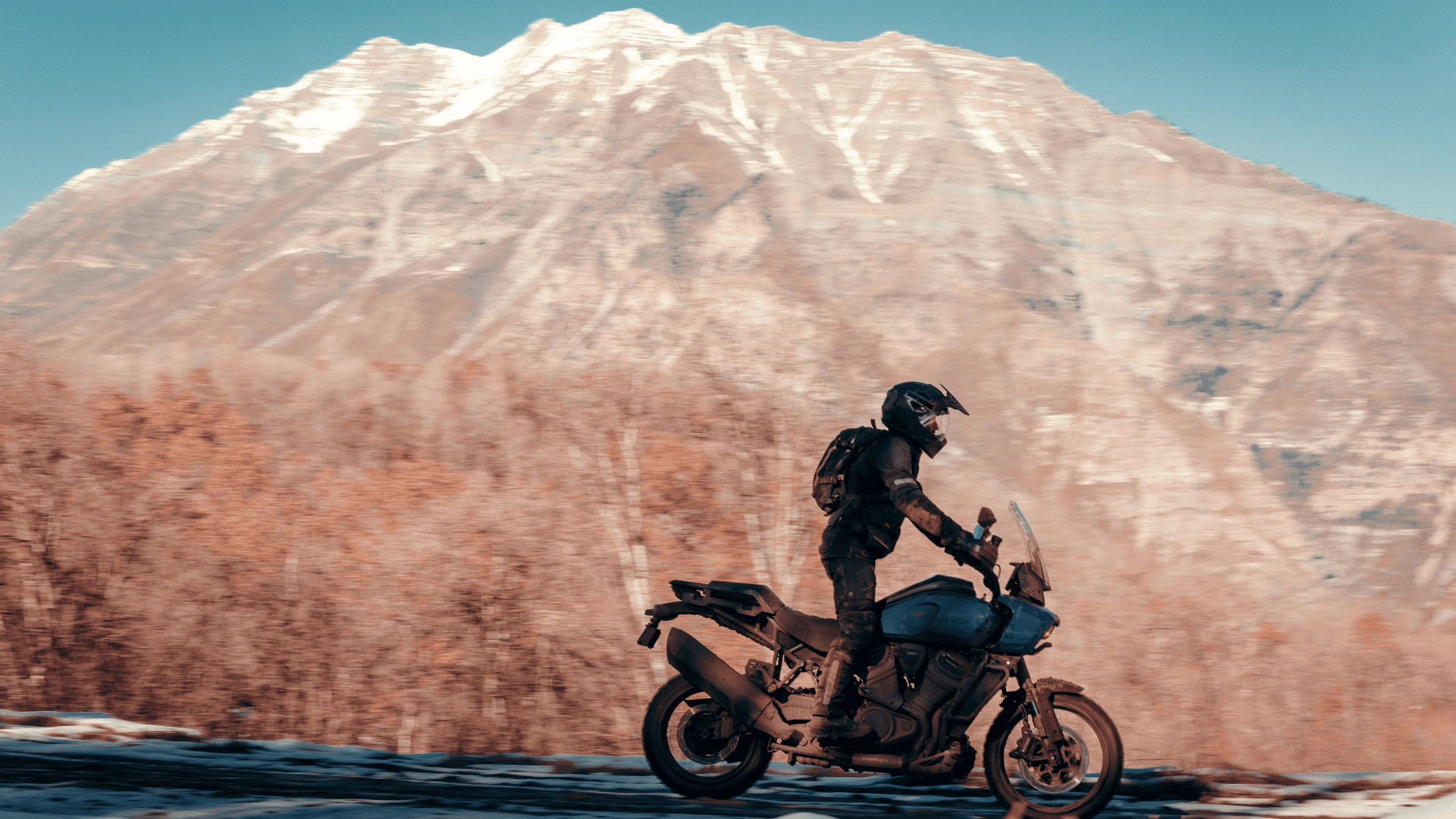2025 Harley-Davidson Pan America 1250 Special on a scenic mountain route, demonstrating adventure-bike versatility for new riders near McDonough.