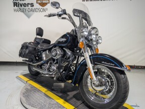 2013 Heritage Softail Classic Shrine SOLID BLACK PEACE OFFICER thumb 2