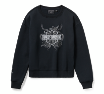 Women's Serpent Rose Bling Fleece