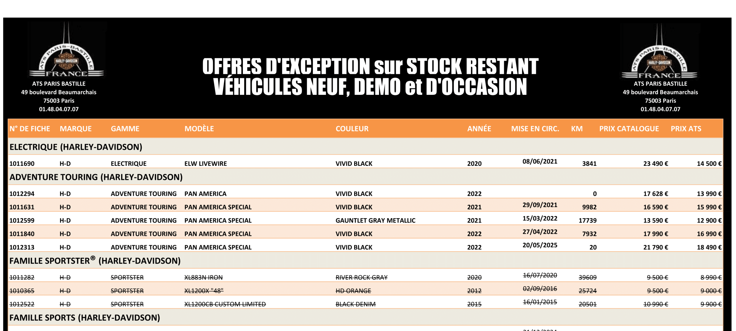 OFFRES EXCEPTIONNE FIN DE SAISON SUR NOTRE STOCK RESTANT !