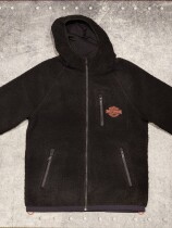 HOODIE-KNIT,BLACK