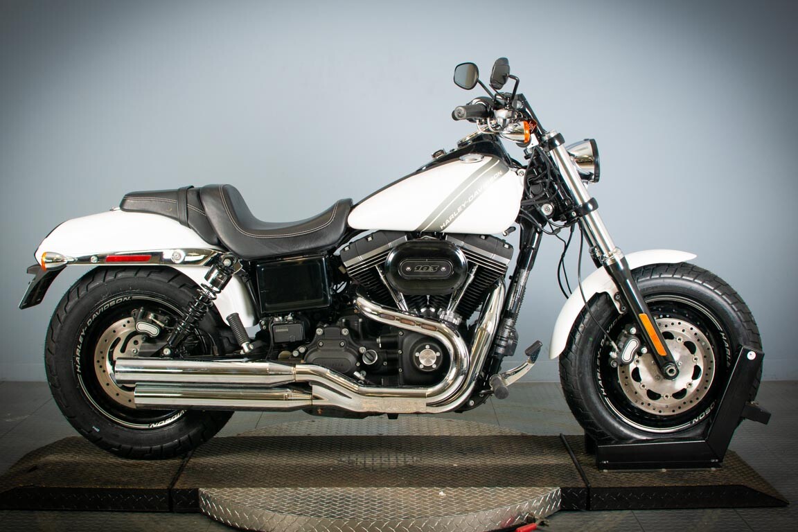 Used 2017 Crushed Ice Denim Harley-Davidson® Dyna Fat Bob® – FXDF