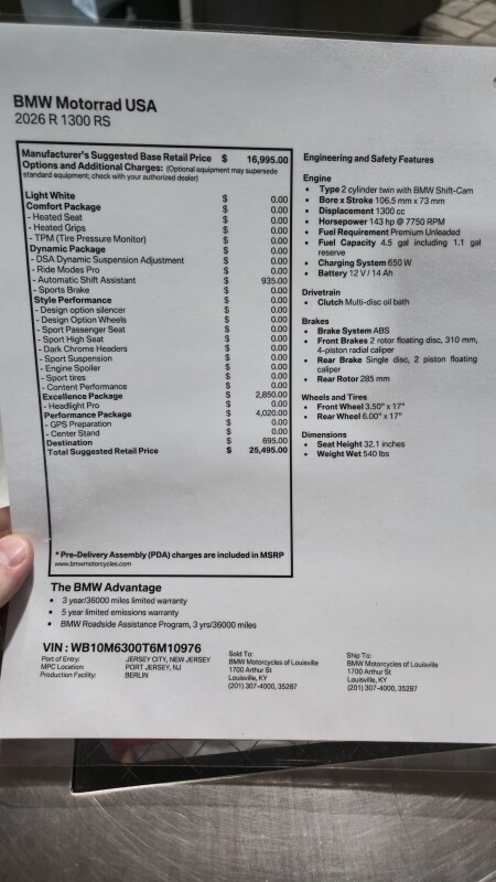2026 BMW R 1300 RS | $750 Cash Rebate, photo 3