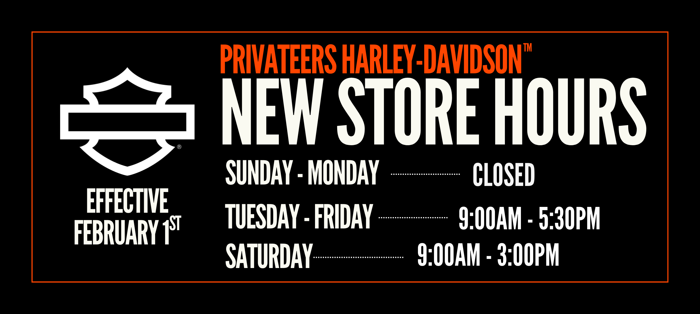 New Hours