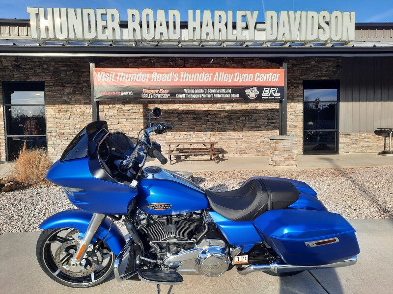 2026 Harley-Davidson® Road Glide® Aurora Blue Denim Chrome Trim