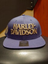 HAT-FITTED,WOVEN,DARK BLUE
