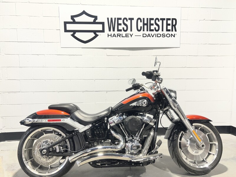 2025 Harley-Davidson® Fat Boy® Whiskey Fire / Vivid Black FLFB