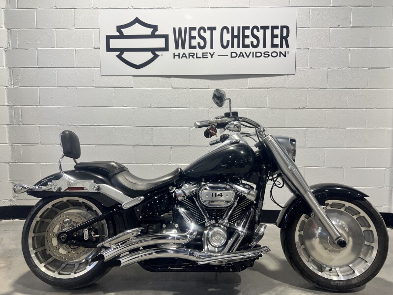 2018 Harley-Davidson® Fat Boy® 114 Black Tempest FLFBS