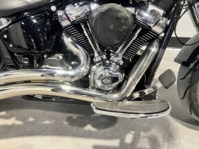 2025 Harley-Davidson® Fat Boy® Whiskey Fire / Vivid Black FLFB thumb 1