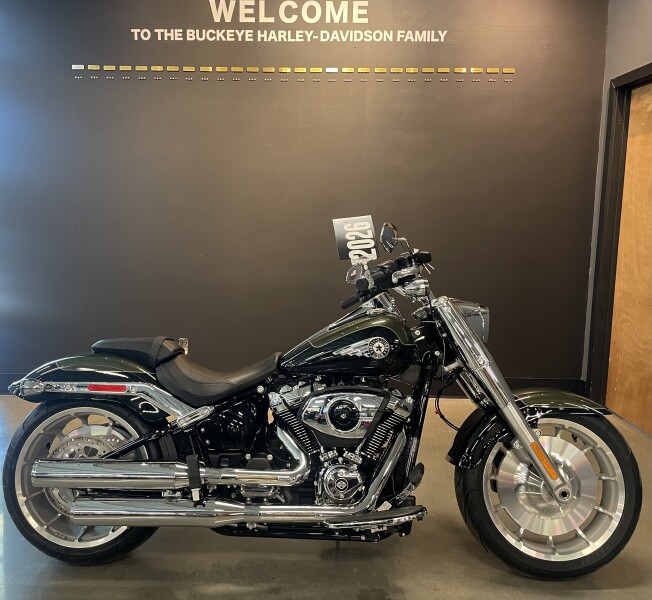 2026 Harley-Davidson® Fat Boy® Olive Steel Metallic / Vivid Black Chrome Trim