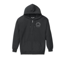 Men's Willie G Skull Graphic Zip Front Hoodie
