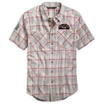Men's Multi-Patch Plaid Slim Fit Shirt