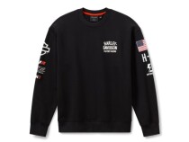 ファクトリーレーシング ファストジョニー クルーネックフリース#96371-26VX　ブラック