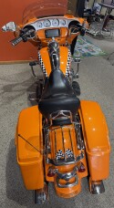 2014 Harley-Davidson® Street Glide® CUSTOM PAINT ORANGE WITH CHECKARD FLAG thumb 1