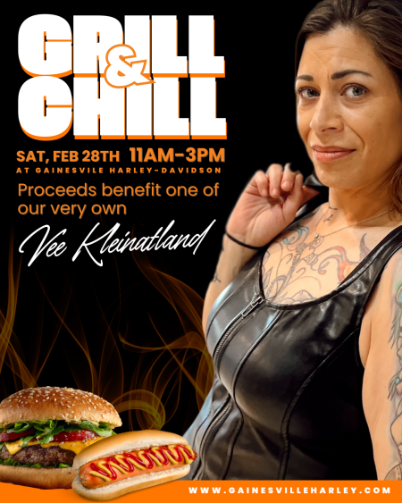 Event image for Gainesville Harley Davidson — Grill & Chill Event for Vee
