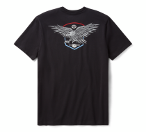 【Men's】 ハーレー純正　リバティ イーグル Tシャツ ブラック
