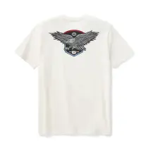 【Men's】 ハーレー純正　リバティ イーグル Tシャツ ホワイト