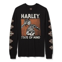メンズ HD ステート・オブ・マインド ロングスリーブ Tシャツ　＃96389-26VM