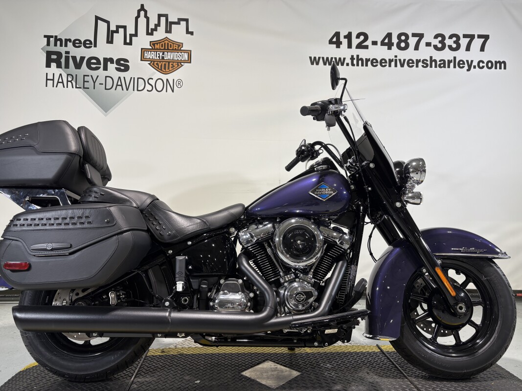 New 2026 Harley-Davidson® Heritage Classic Purple Abyss Black Cast