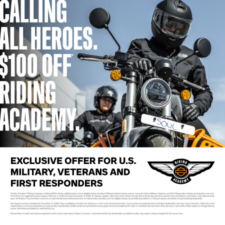2026 H-D® Riding Academy Heroes Program