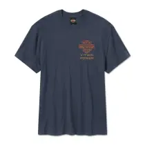 【Men's】HARLEY-DAVIDSON 純正（ハーレーダビッドソン）メンズ HD エンジン ツインズ 半袖 Tシャツ