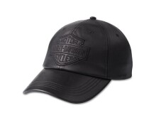 レディース バー＆シールド レザーベースボールキャップ