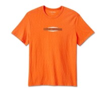 メンズ スタックドバー＆シールドスラブTシャツ